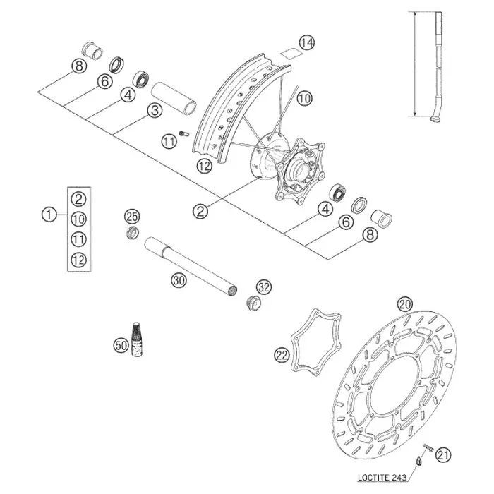 Sonderangebot STECKACHSE VO. D=26MM SM 03