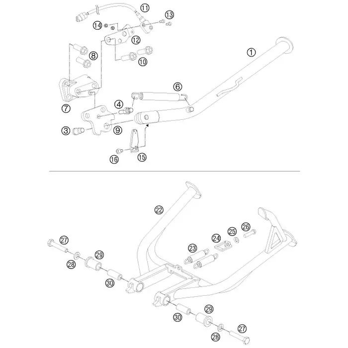 SEITENSTÄNDER L=331MM 06 Top-Angebot