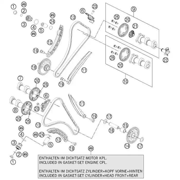 NOCKENWELLE EINL. INFR KPL. Neue Ware