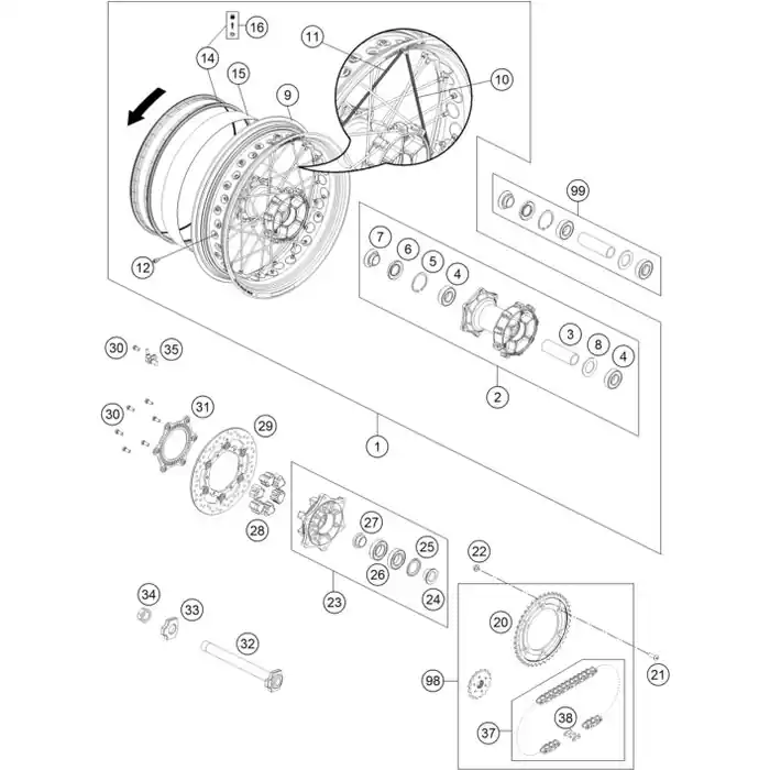 Kettenrad 42Z 07 Sonderaktion
