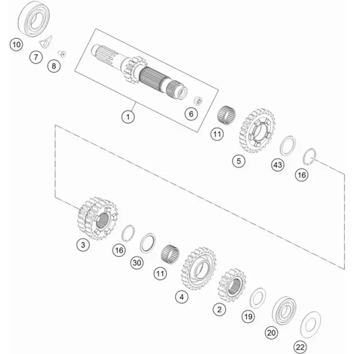 ANTRIEBSWELLE KPL. 14Z Rabatt