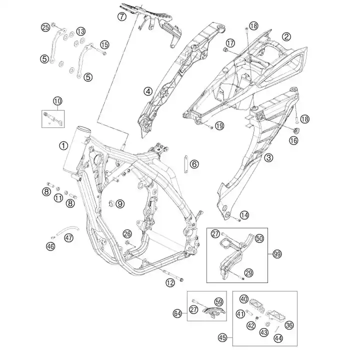 Saisonangebot Motorstrebe 250 EXC-F 2012