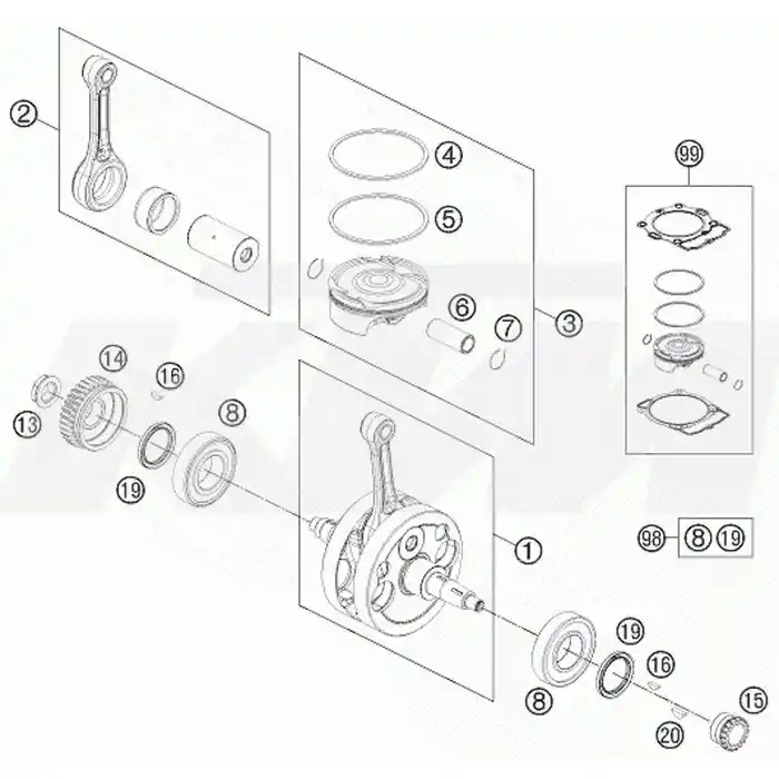 Kurbelwelle kpl. Mega-Angebot