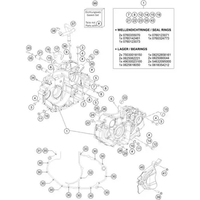 DICHTUNGSSATZ LC4 / 690Duke Online Kaufen