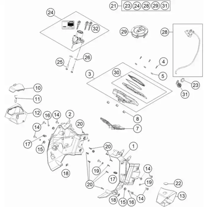 Cockpitverkleidung li Sonderangebot