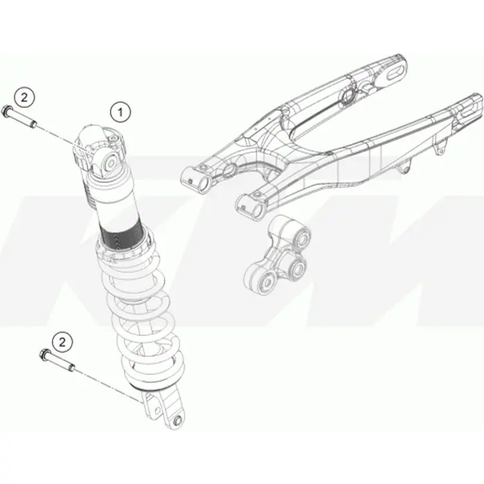 MONOSHOCK LINK 250 XC-F 16 Preisreduziert