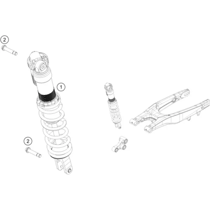 MONOSHOCK LINK 125/150 SX US16 Highlight