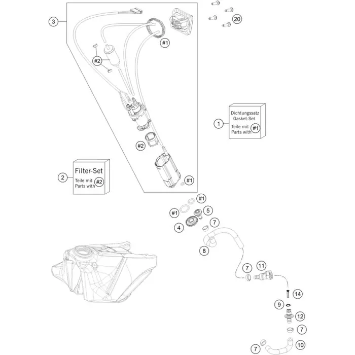 Top-Preis Benzinschlauch Tank