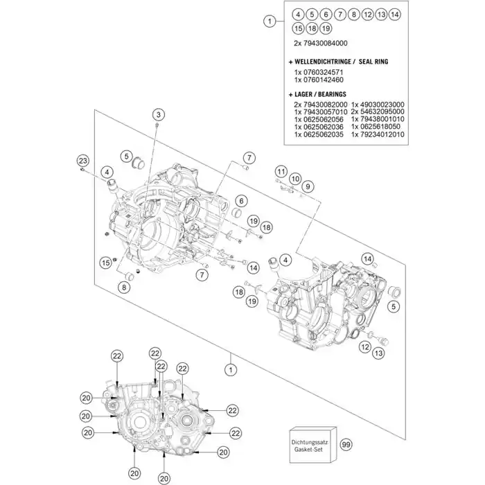 Sichere Zahlung DICHTUNGSSATZ 450 SX-F