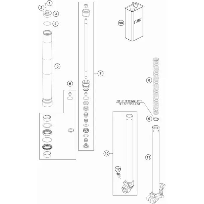 Reparaturkit 50 SX/TC Mini Beliebt