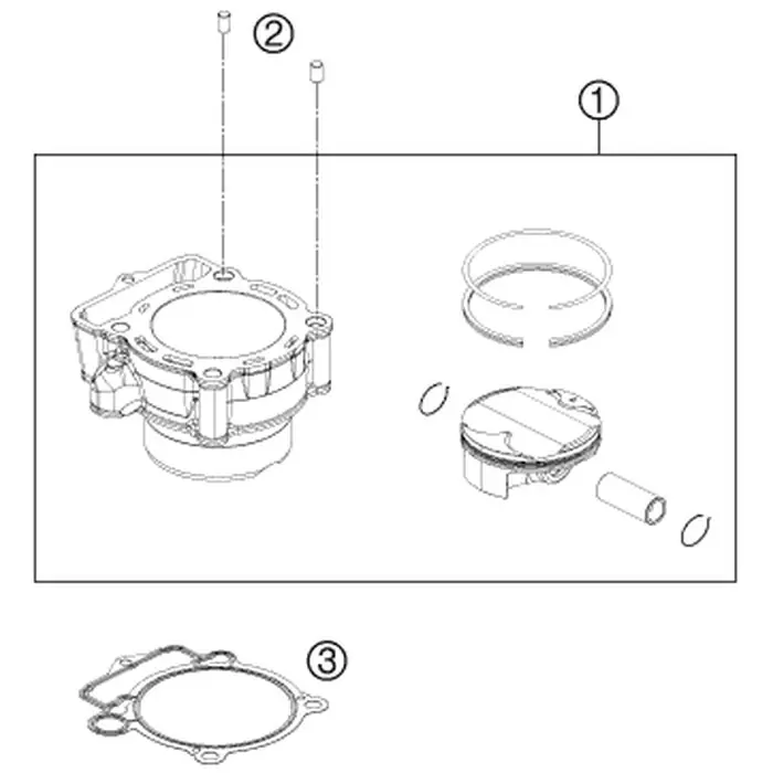 Cylinder + Piston Cpl. Jetzt Kaufen