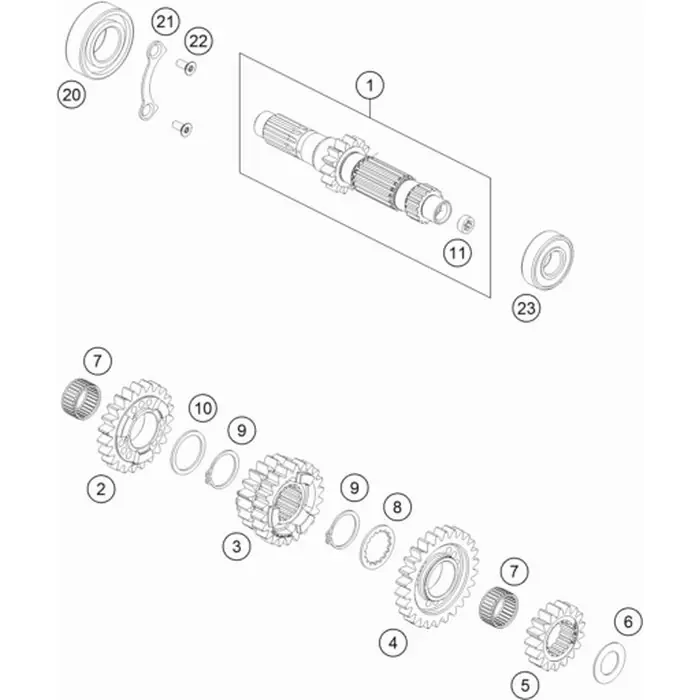 Abverkauf Schieberad 3./4.G.