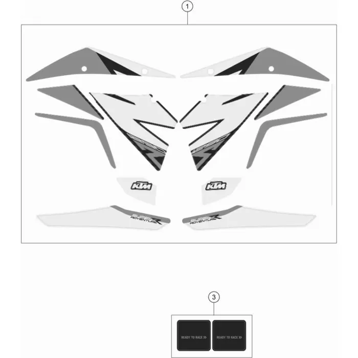 Preiswert Grafikkit 1290 Adventure R 2019
