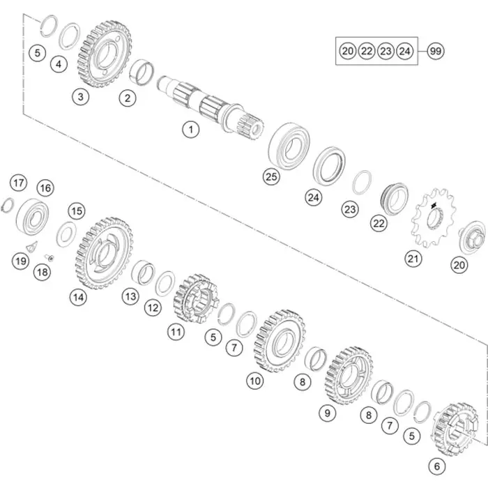 Online Kaufen Losrad 1.Gang, Z=32