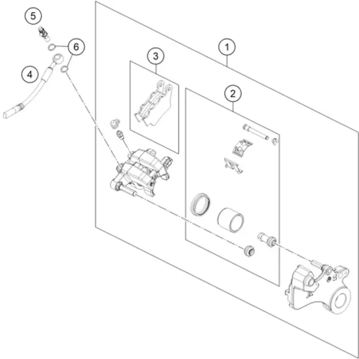 Bremssattel hinten kpl. Preisreduziert