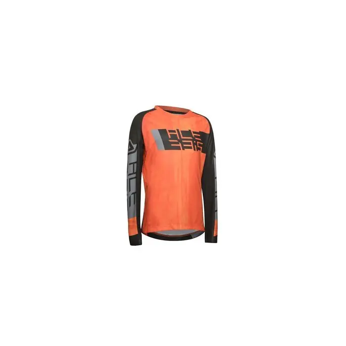 Acerbis Kinder Jersey MX Outrun Orange Schwarz S Geprüft