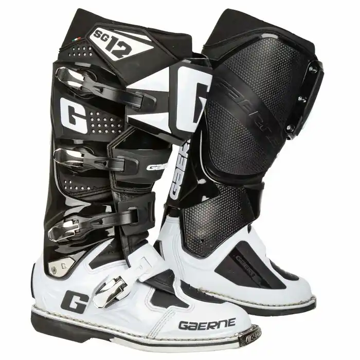Markenprodukt Gaerne Stiefel SG12 Schwarz Weiß