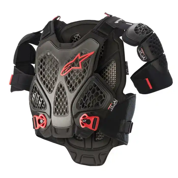 Meistverkauft Alpinestars Brustpanzer A-6 Schwarz Rot S/XS
