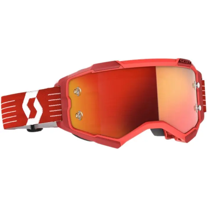 Markenware Scott Brille Fury Works Rot- Chromeorange