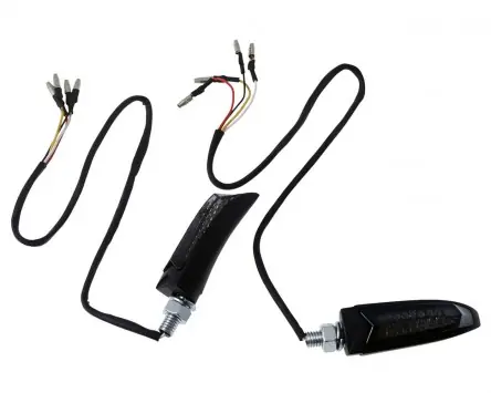 Rücklicht mit Blinker Highsider LED ARC schwarz, Alu, getönt Knallerangebot