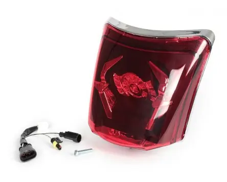 Mega-Angebot Rücklicht LED mit Rahmen Chrom MOTO NOSTRA 4 CORSA kompatibel für Vespa GTS 125 IGET Super Tech, Super Sport, GTS 300 Touring