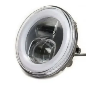 Scheinwerfer MOTO NOSTRA LED HighPower, 120mm für Umrüstung kompatibel für Lambretta LI, TV (Serie 1, 3), Jet, Vespa PV125, ET3, Super, VNB, VBA, VBB Direkt Vom Hersteller