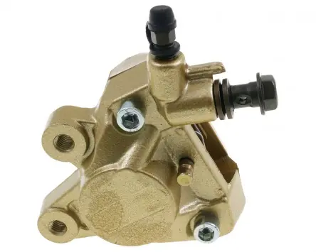 Bestseller Bremssattel / Bremszange Bremse vorne gold komplett kompatibel für Gilera Runner, MBK Booster, Nitro, Yamaha Aerox, BWS, Peugeot Speedfight 1 2