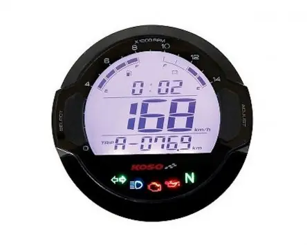 Tachometer KOSO D64 Digital DL-03S schwarz 360 km/h (W3) Drehzahlmesser Tankanzeige universal Roller Motorrad, Moped, Quad Angebot