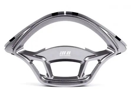 Garantierte Lieferung Tachoblende CNC grau MOTO NOSTRA kompatibel für Vespa GTS 125, 150, 250, 300, HPE, MA31, MA32, M45, HPE, IGET, Super