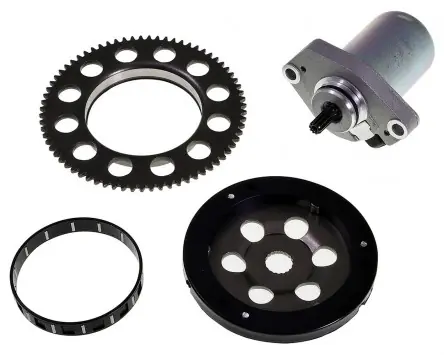 E-Starter und Anlasserfreilauf Set kompatibel für Yamaha Aerox, MBK Booster, Nitro, Aprilia SR50 Ersatz Roller Top-Preis