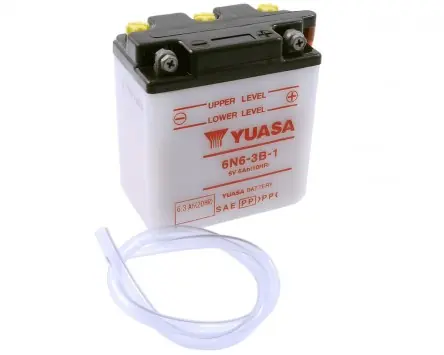 Batterie 6V 6Ah YUASA 6N6-3B-1, ohne Batteriesäure Kracherpreis