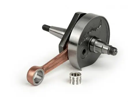 Garantierte Lieferung Kurbelwelle BGM, Standard Drehschieber, 19mm Konus, kompatibel für Vespa V50, PK50 S Ersatz