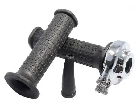 Aktuell Lenkergriffe PIAGGIO d24mm, l130mm, kompatibel für Vespa PX 2011, MY, passt auch für Vespa PX80-200 PE Lusso Ersatz Roller Griffe