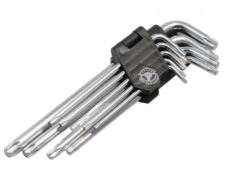 Super-Preis Winkelschlüssel-Satz BGS 9-teilig lang T-Profil für Torx T10 - T50 Werkzeug Schraubenzieher Schraubendreher Set