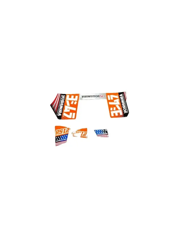 Yoshimura Aufklebersatz RS12 2024 "orange" Solange Der Vorrat Reicht