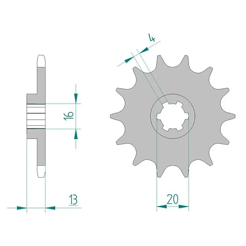 AFAM Ritzel 520 f. TM 80/85/125 13 Zähne Schnäppchen