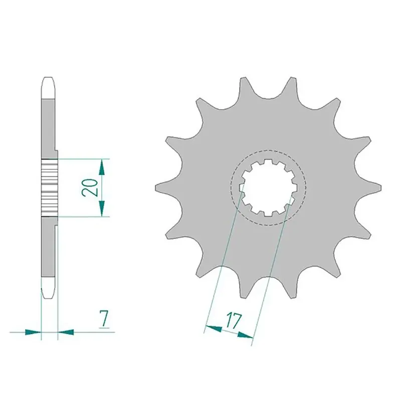 Schneller Versand AFAM Ritzel 420 15 Zähne