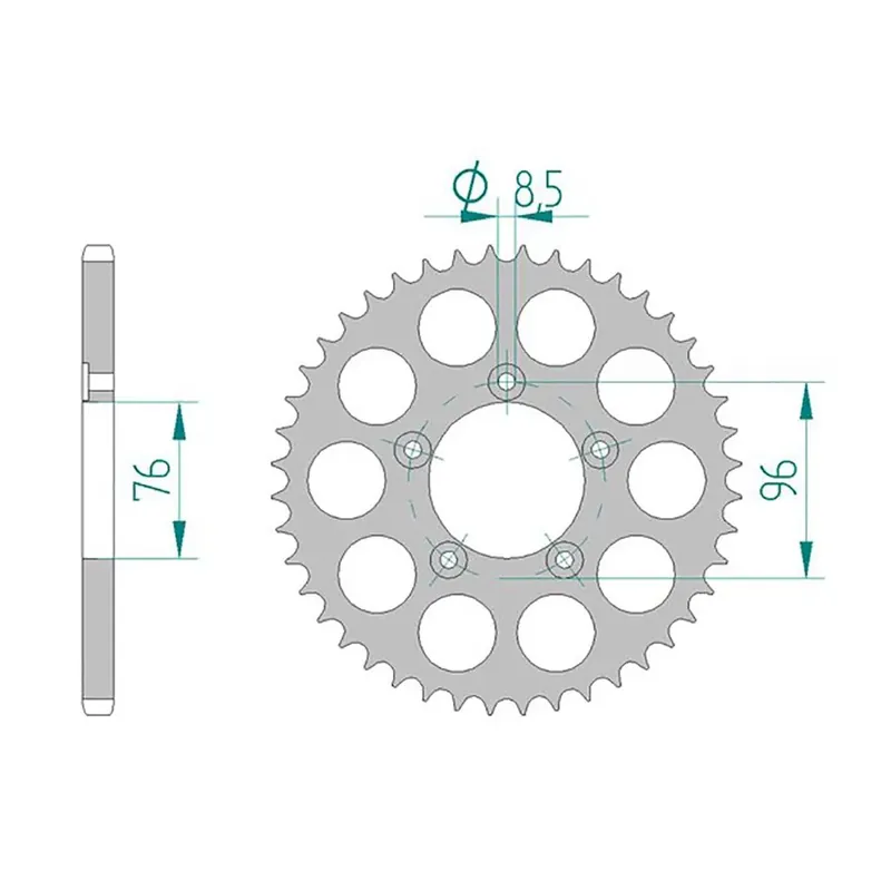 Beliebt Esjot Kettenrad 44205-41 STAHL 520 41 Zähne