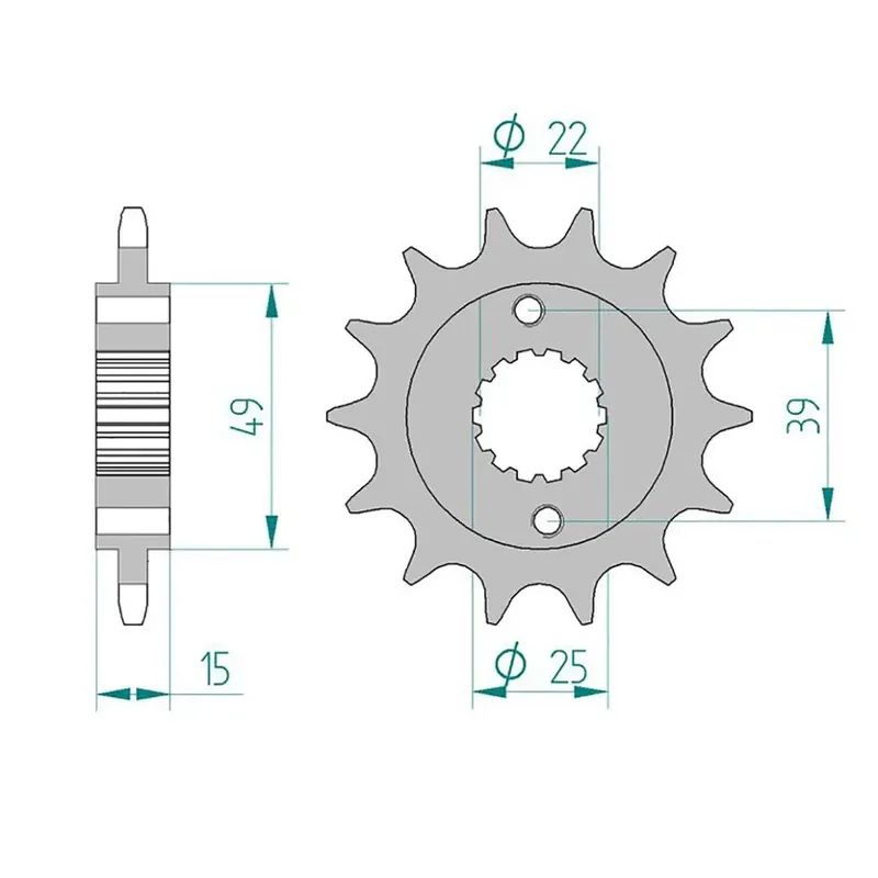 Zertifiziert Esjot Ritzel 76300-17 520 17 Zähne