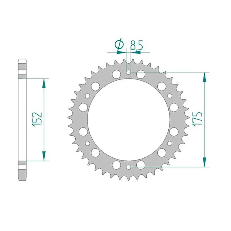 Esjot Kettenrad 13301-36 ALU 520 36 Zähne Günstig