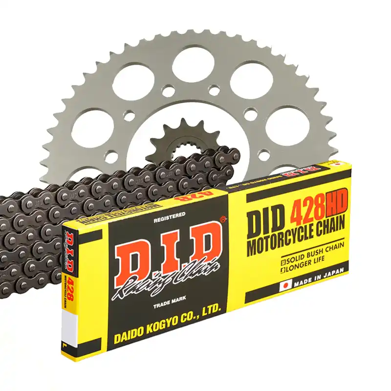 Neue Kollektion DID Kettensatz für Aprilia RX 125 ABS (Euro 4) 18-20 428 HD Kettenkit