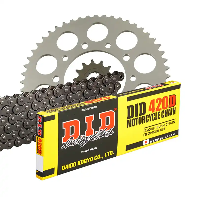 Begrenztes Angebot DID Kettensatz für Motorhispania RX 50 R 2010 420 D Kettenkit