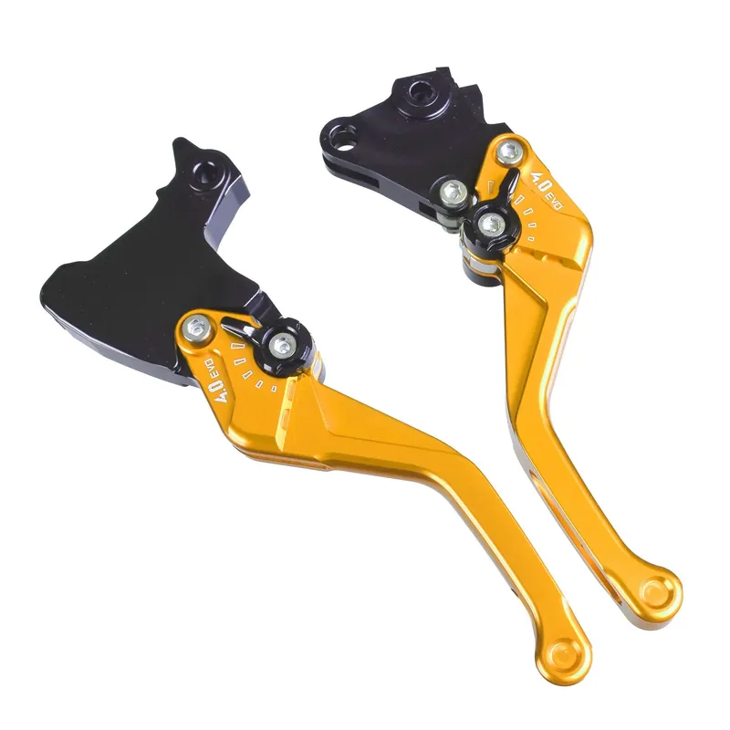 PUIG Bremshebel + Kupplungshebel Set v4 kurz gold (für Suzuki GSF 650 Bandit A ABS WVCJ 07-08 ) Zertifiziert