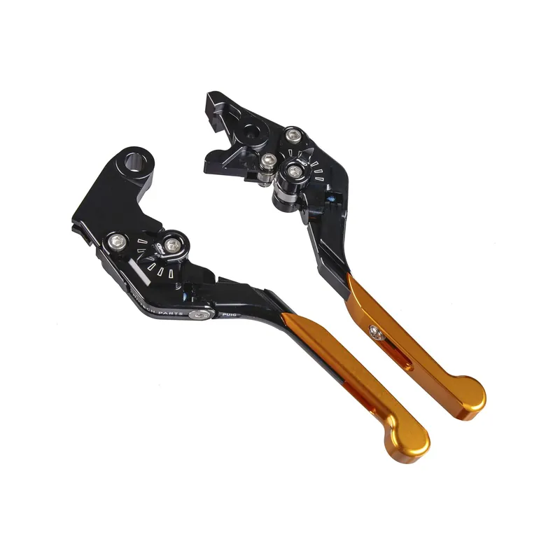 Schneller Versand PUIG Bremshebel + Kupplungshebel Set v3 lang gold (für Triumph Tiger 800 XR ABS C3 18-20 )