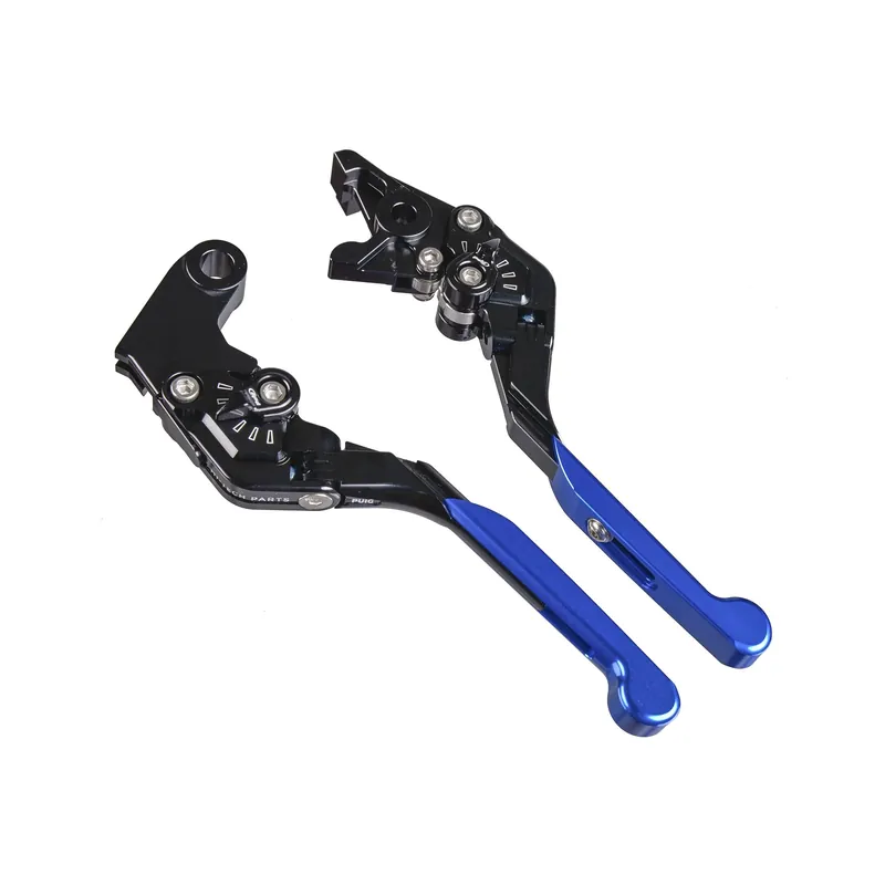 Schnäppchen PUIG Bremshebel + Kupplungshebel Set v3 lang blau (für Triumph Tiger 800 XCX Low ABS C3 18-19 )