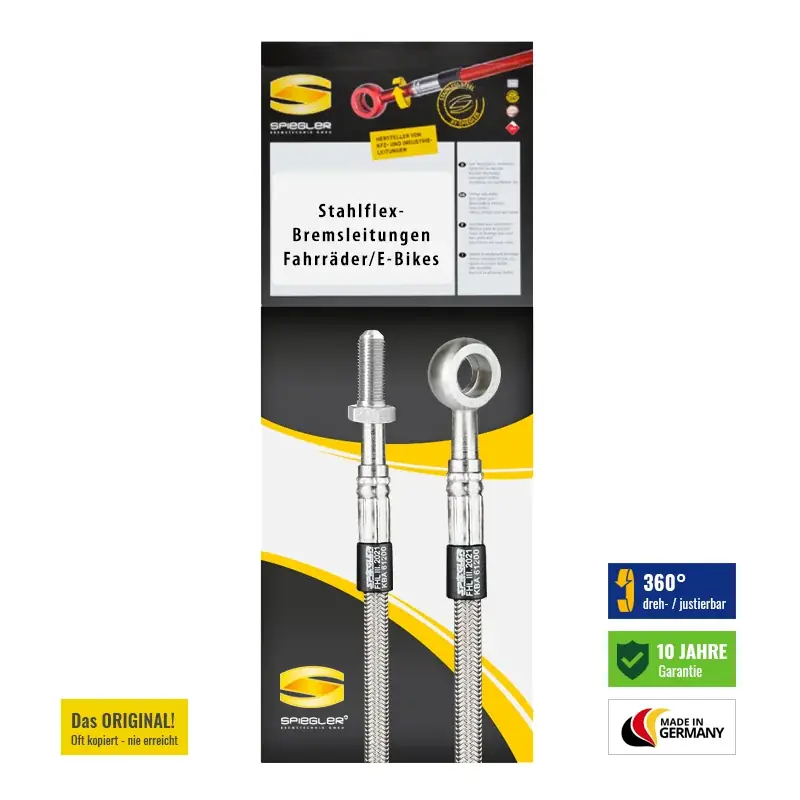 Stahlflex Bremsleitung für Shimano Deore LX (BR-M615) (Vorne) Markenprodukt