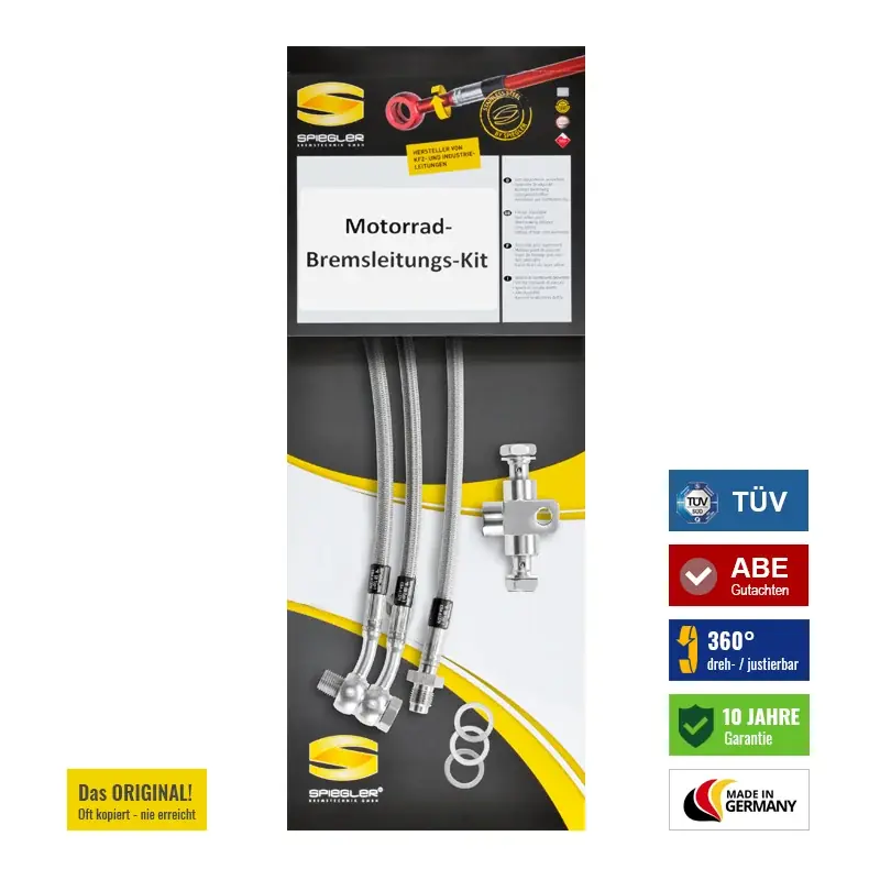 Markenprodukt Stahlflex-Bremsleitung für VESPA Elettrica 45 km/h (ZAPCB0103) 2021 – Bremse vorne
