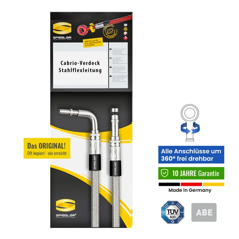 Heißes Angebot Stahlflex Cabrioleitung Verdeckleitung für Peugeot 307 CC Bj. 2003-2009 Nr. 33