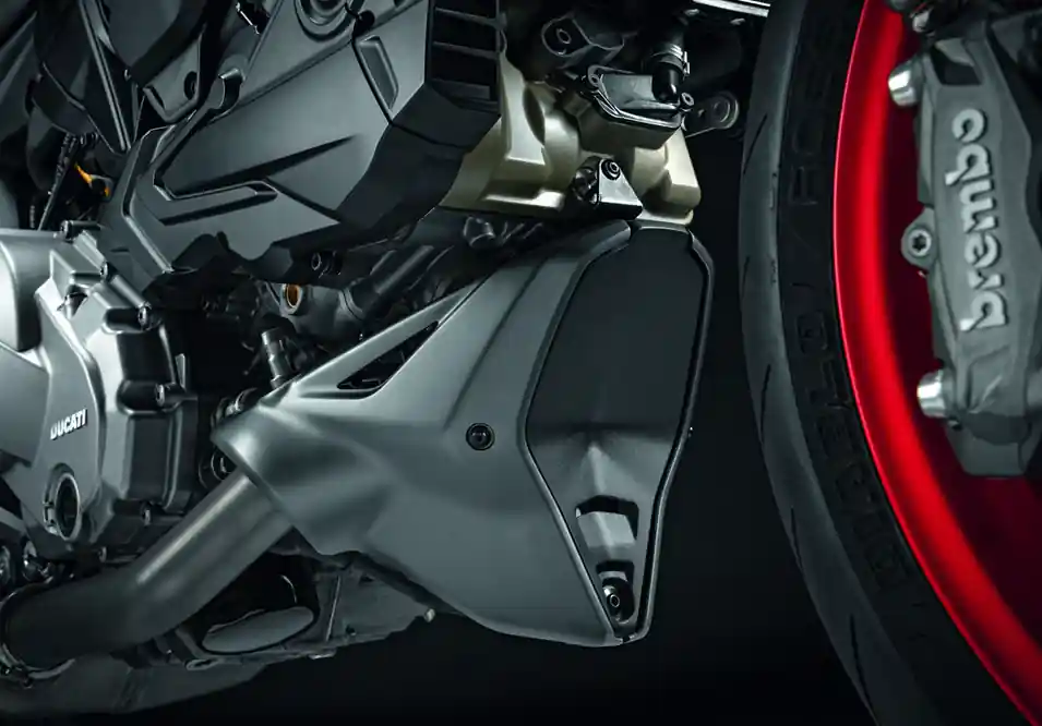 Ducati Bugspoiler Motorverkleidung schwarz Markenprodukt