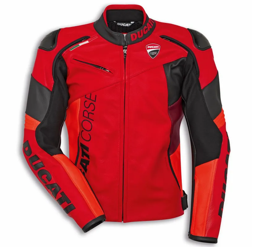 Sichere Zahlung Ducati Original Lederjacke Corse C6 Standard
